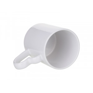 Cana ceramica alba, colorata in interior cu maner in forma de inima, sublimare. Photo 2